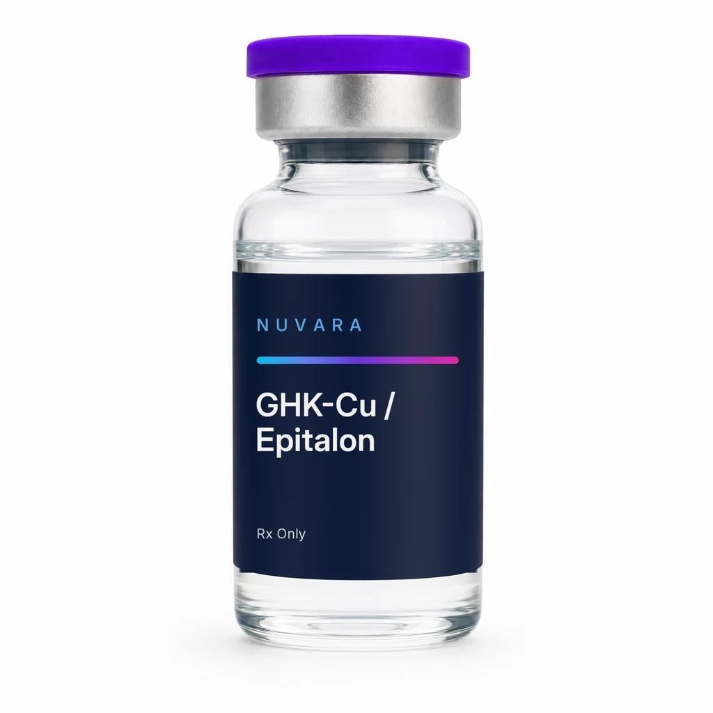 NUVARA GHK-Cu / Epitalon injectable vial