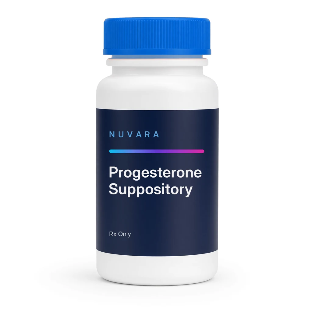 NUVARA Progesterone Suppository suppositories Rx bottle