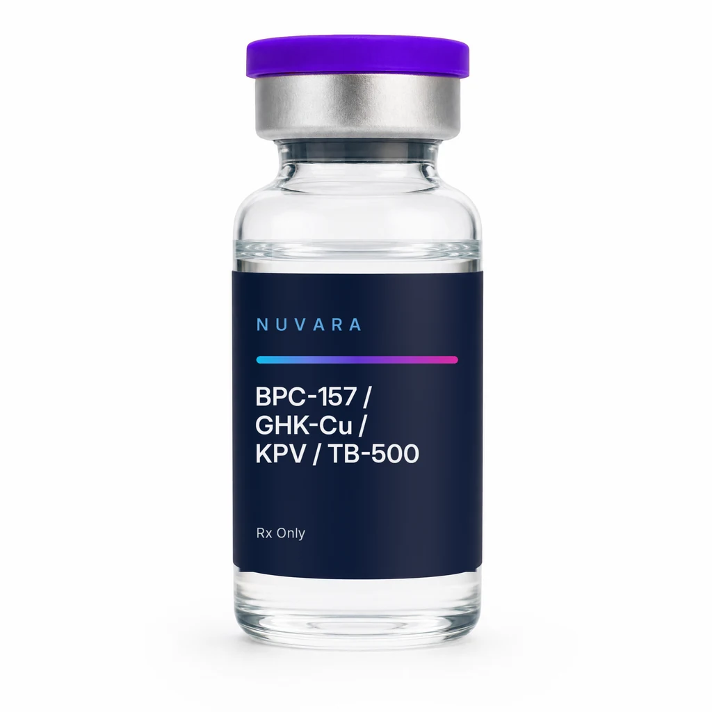 NUVARA BPC-157 / GHK-Cu / KPV / TB-500 injectable vial