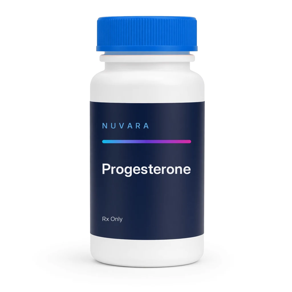 NUVARA Progesterone oral capsules bottle